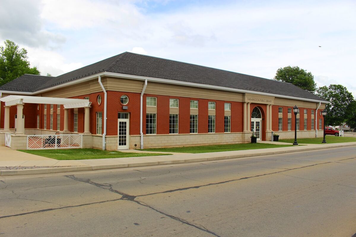 Farmington has one of the most modern and beautiful libraries to be found in the state.